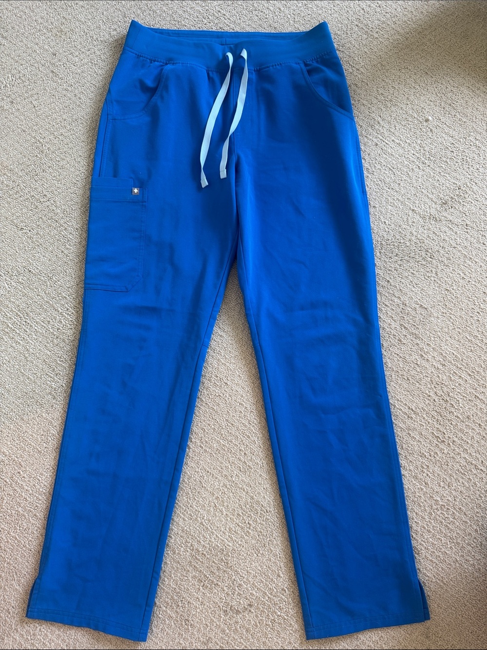 Women’s royal Blue Drawstring scrub Scrub Pants high waist